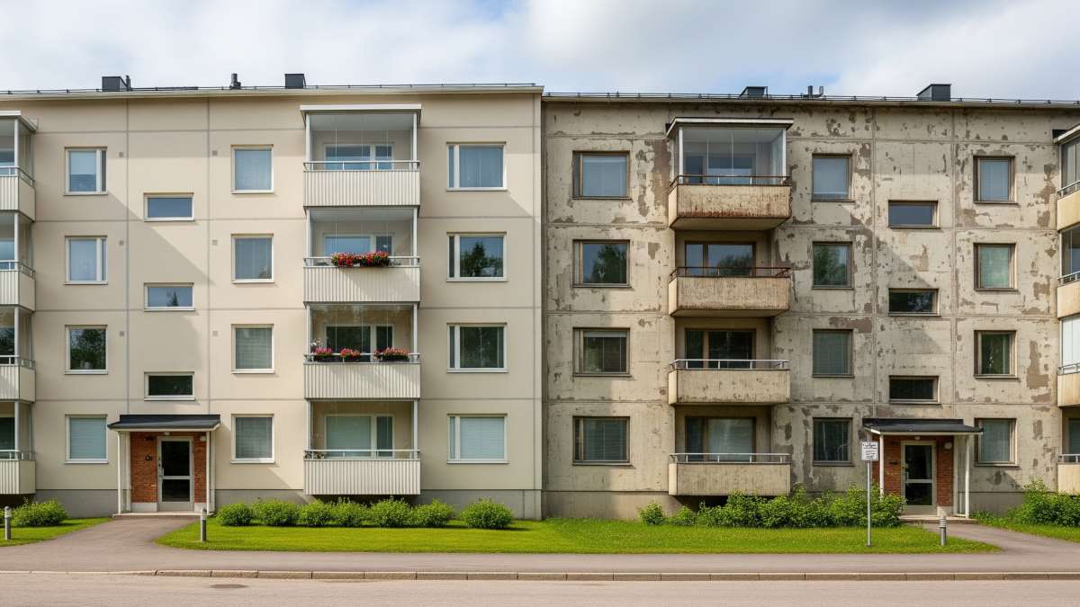 Miksi taloyhtiön jättiremontti ei tunnu yhtä pahalta kuin omakotitalon lasku?